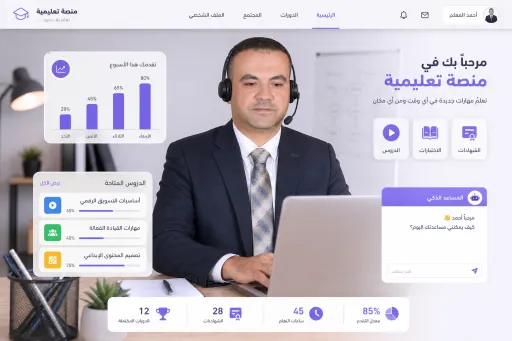 صورة التعلم مع الأستاذ/ عبدالله الحسيني