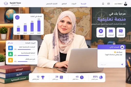 صورة التعلم مع أستاذة/نسمة سعيد